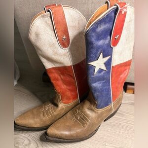 Texas Flag Cowboy Boots